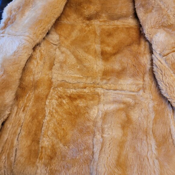 Schott Vintage Shearling Suede Marlboro Rancher Coat Size 40 - Picture 4 of 7